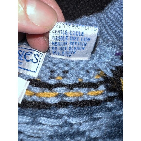 NORTHERN ISLES Womens Acrylic Knit Scottie Doggie Pullover Sweater Sz M - Picture 8 of 10